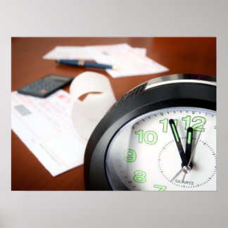 支払時間の支払 ポスター