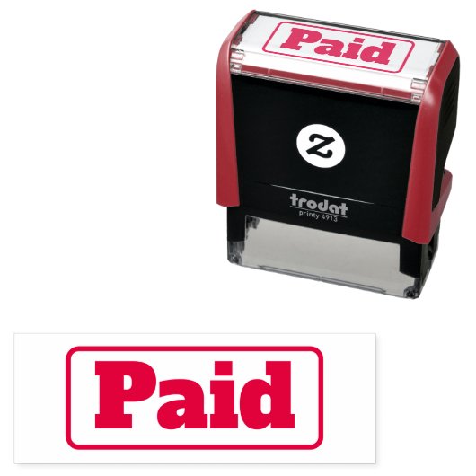 支払済みレッドオフィス&ビジネスタンプビル セルフインキングスタンプ (インサイチュ)