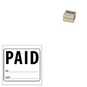 支払済み、会計士、中小企業 ラバースタンプ (押印)