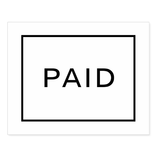 支払済 ラバースタンプ (インプリント)