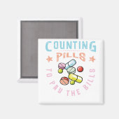 支払薬局へのピルのカウント マグネット (正面/裏面)