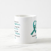 支持の賞賛2卵巣癌に名誉を与えます コーヒーマグカップ (中央)
