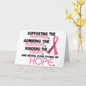 支持の賞賛3.2乳癌に名誉を与えます カード (黄色い花)