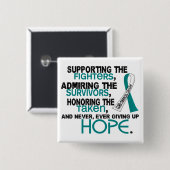 支持の賞賛3.2子宮頸癌・に名誉を与えます 缶バッジ (正面&裏面)