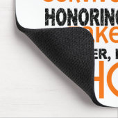 支持の賞賛3.2白血病に名誉を与えます マウスパッド (コーナー)