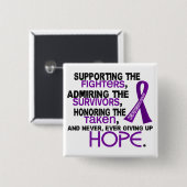 支持の賞賛3.2膵臓癌に名誉を与えます 缶バッジ (正面&裏面)