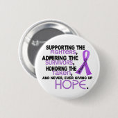 支持の賞賛3.2 HodgkinのLymphomに名誉を与えます 缶バッジ (正面&裏面)