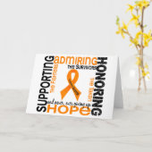 支持の賞賛9白血病に名誉を与えます カード (黄色い花)