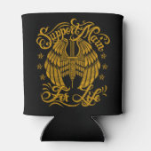 支持メインイエローシリンジウイングバイクもしくは自転車に乗る人 缶クーラー (裏面)