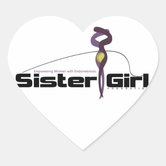 支持子宮内膜症認識度 ハートシール (正面)