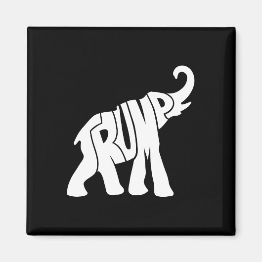 支持者のためのトランプ共和党象のシャツ マグネット (正面)