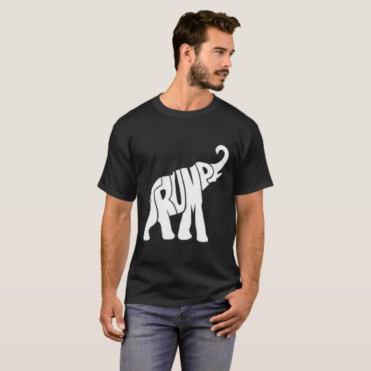 支持者のためのトランプ共和党象のシャツ Tシャツ (正面フル)