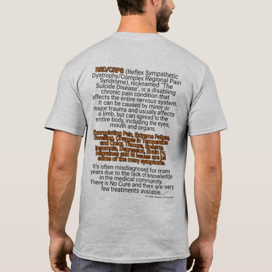 支持者の教育… CRPS Tシャツ (裏面)