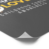 支援と愛の幼少期がんプリント&ポスター ポスター (角)