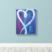 支援ハート絵画ズキャンバスアートプリント キャンバスプリント (インサイチュ (ウッドフロア))