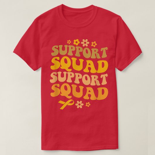 支援分隊の小児がん認識度がんSu Tシャツ (デザイン正面)