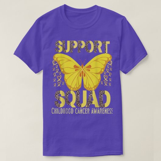 支援分隊の小児がん認識度支援者 Tシャツ (デザイン正面)