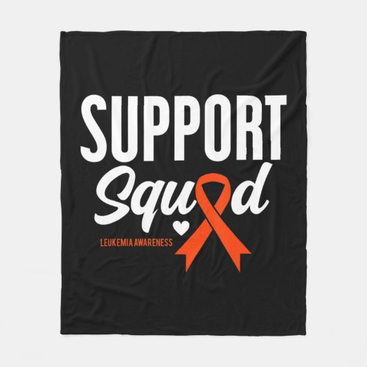 支援分隊の白血病認識度 フリースブランケット (正面)