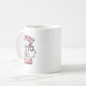 支援班かわいい幽霊乳がん認識度 コーヒーマグカップ (正面左)