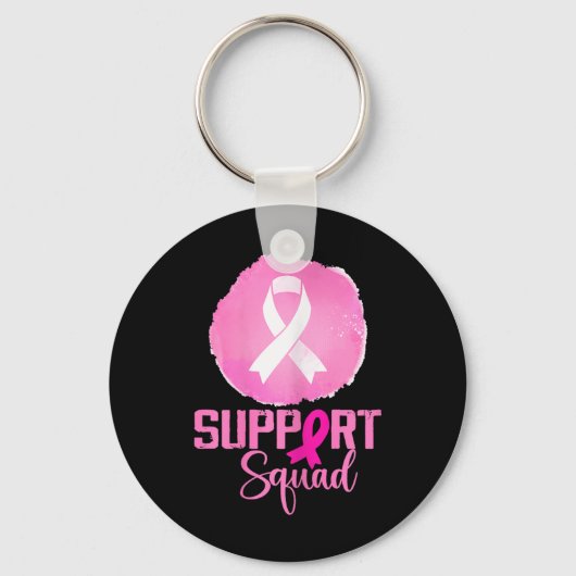 支援班ピンク支援班Breast Cancer Awa キーホルダー (正面)