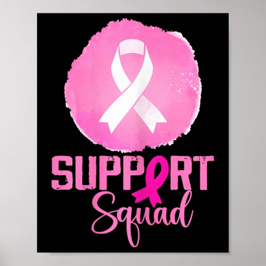 支援班ピンク支援班Breast Cancer Awa ポスター (正面)