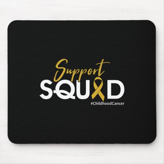 支援班 – 小児がん認識度 マウスパッド (正面)