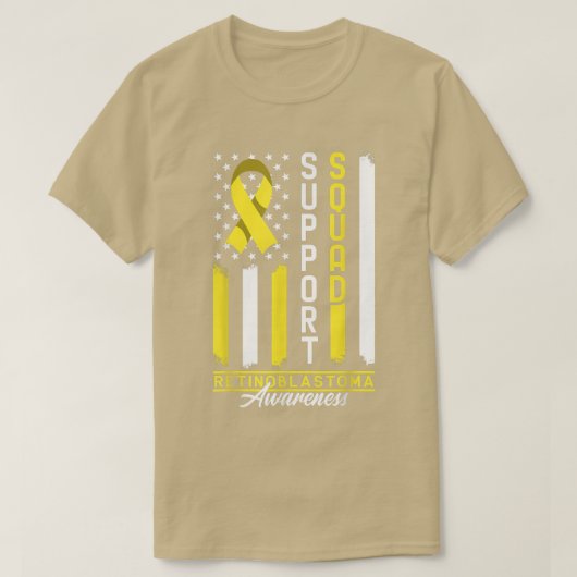 支援班I小児網膜がんI網膜細胞 Tシャツ (デザイン正面)