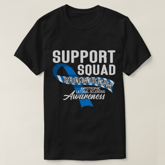 支援認識度分隊I ALS筋萎縮側索性 Tシャツ (デザイン正面)