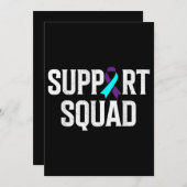 支援隊支援自殺防止認識度 招待状 (正面/裏面)