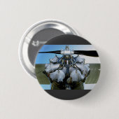 支柱が付いている旧式な星型エンジン 缶バッジ (正面&裏面)