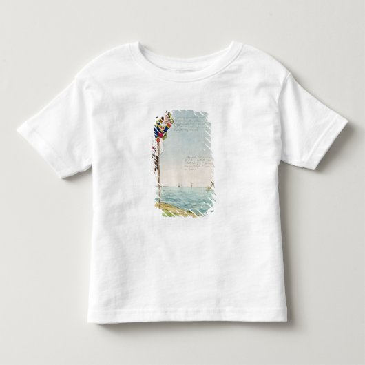 支柱に観察 トドラーTシャツ (正面)