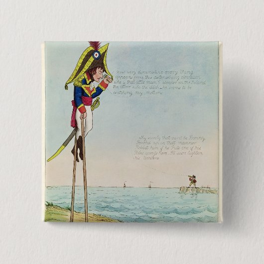 支柱に観察 缶バッジ (正面)