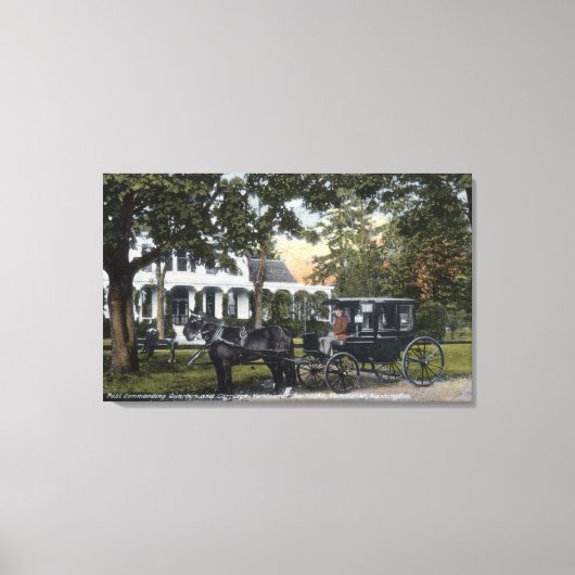 支柱の外壁 キャンバスプリント (正面)