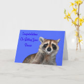 支柱の挨拶状を得ることのお祝い カード (黄色い花)