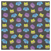 支柱の歯科矯正医を身に着けている動物 ファブリック (見本)