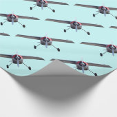 支柱の飛行機 ラッピングペーパー (角)