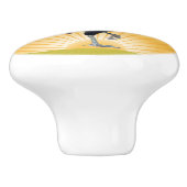 支柱式カラフルロスターデザインセラミックノブ セラミックノブ (側面)