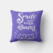 支柱|の微笑の歯を搭載するスマイル クッション (裏面)