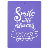 支柱|の微笑の歯を搭載するスマイル クリップボード (裏面)