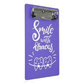 支柱|の微笑の歯を搭載するスマイル ミニクリップボード (アングル)