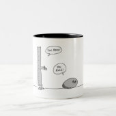 、支配しますマグを揺れます ツートーンマグカップ (中央)