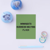 支配人の事業会議用チラシ チラシ (シングル)