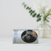 支配的な霊長類ゴリラ類猿人 名刺 (スタンド正面)