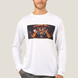 支配者として生まれついた 白Tシャツ 👑 大胆でミニマルなメンズデザイン トライブレンドTシャツ