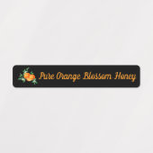 改ざん防止シール - オレンジブルームハニージャー蓋 ラベル (デザイン1)