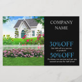 改修大工建築造園 チラシ (正面)