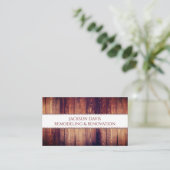 改修用木目モノグラ素朴ム 名刺 (スタンド正面)