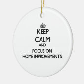 改築の平静そして焦点を保って下さい セラミックオーナメント (左)