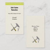 改装およびカスタム建築ツール 名刺 (正面/裏面)