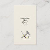 改装およびカスタム建築ツール 名刺 (裏面)